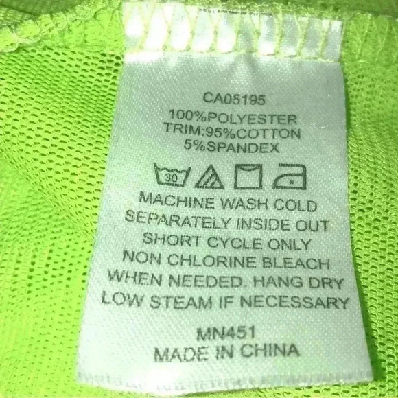 Neon Green Sheer jacket with Toggle Drawstring Waist - Picture 8 of 12